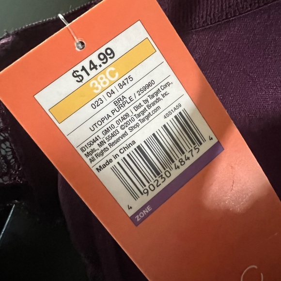 Purple Lace Underwire Bra - Picture 3 of 3